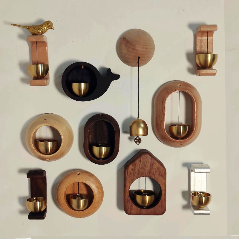 Brass Dopamine Bell Creative Bedroom Hanging Door Bell Meditation Summer Wind Hanging Door Bell - Image 2